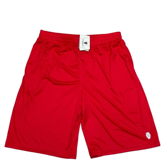 Mens Piqidig XL 40 - 42 Shorts Basketball Active Red Drawstring Fit Stretch NWT - Picture 3 of 10